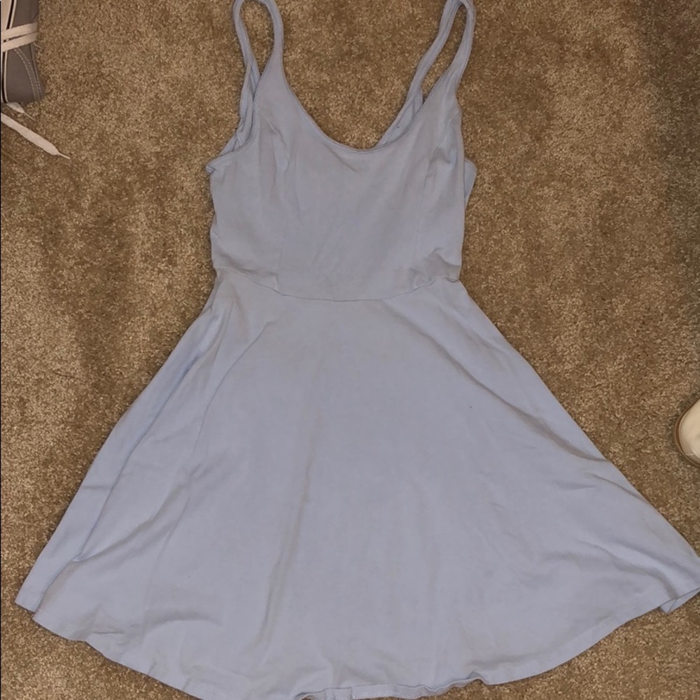 Blue skater dress